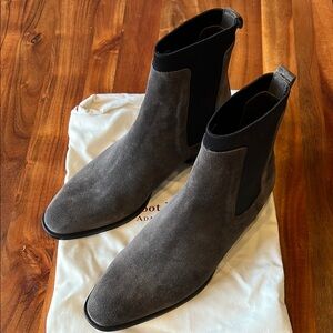 To Boot New York Gray Suede Men's Chelsea Boots